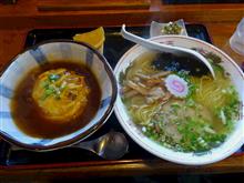 塩ラーメンと天津飯