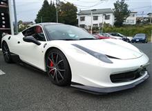 フェラーリ458イタリア、白もいいなぁ