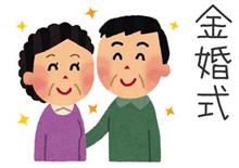 親父・お袋の金婚式 ちょっとだけ親孝行できたかな