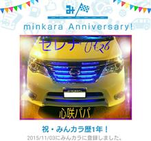 祝・みんカラ歴1年！