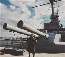 現在の艦に見慣れると、異様なほどにデカイ戦艦の主砲  #mikasa #battleship