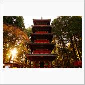 日光東照宮で紅葉