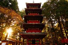日光東照宮で紅葉