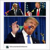 シュールすぎ！トランプ氏の鼻 ...
