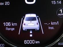 【ABARTH】 キリ番 6,000km （2016/11/20） 