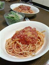 昼飯にパスタ作ってみた♪