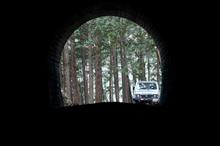 他人に見つからずに走る林道♪