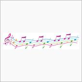音楽に乗って…
