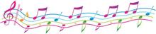 音楽に乗って…