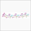 音楽に乗って…