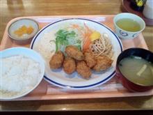 AZで牡蠣フライ定食いただきました