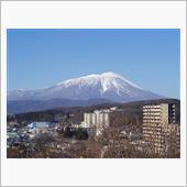 素晴らしい快晴。綺麗な岩手山