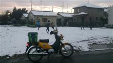 雪のバイク通勤(^_^;)。