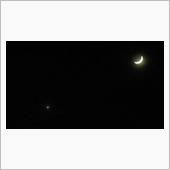 お月様と金星のコラボ