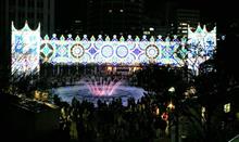 神戸ルミナリエ・・・噴水広場にはまってしまったヨ！