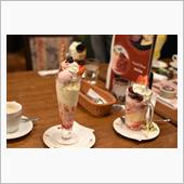 冬のパフェ部とステッカー撮影