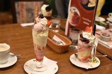 冬のパフェ部とステッカー撮影
