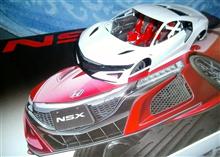 1/24タミヤのNSX(ボディ組立開始)です♪