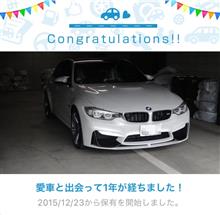 F80納車1年