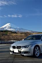 年末の洗車と富士山