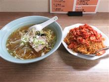 今日のディナーは、JR板橋駅「龍王」キムチチャーハン６５０円＆ラーメン３８０円