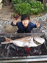 孫と真鯛