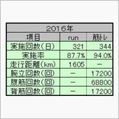 ２０１６年ランニング＆筋トレ ...
