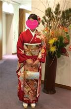 娘の成人式はこの着物姿で行くぜ〜！って、前撮りの衣装とは違うんだ💦
