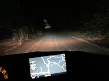 雪道夜走りw
