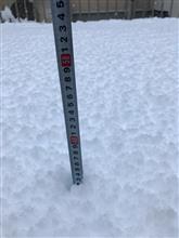 土曜日から降り続く雪(&#180;-ι_-｀)