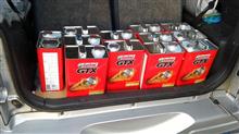 カストロールGTXを安売りで１２缶購入した。