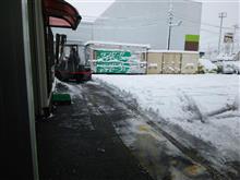 予想外の積雪