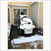雪景色の中、コムスでお仕事🙋