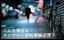 こんな場合もカンガルー自転車輸送便？ 