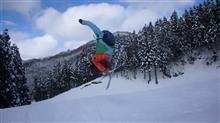 Delay skier in OKUIBUKI Delay skier in OKUIBUKI