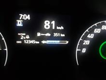 オドメーター１２３４５ｋｍ 