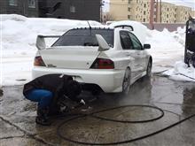 クルーズ 朝イチ エボ９洗車！