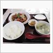 今日のランチも、「孔子膳堂」黒酢酢豚定食 800円