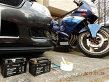 [CBR250Four] エンジン始動せず！を解消する_最終話･バッテリーも交換で完治