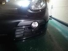 フォグランプに保護フィルムを貼ってみた(^^)