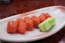 「稚加榮　本店」後輩は、めんたいことイカめんたいとご飯