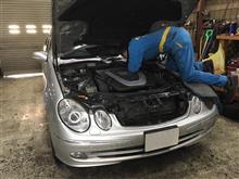 クルーズ ベンツW211 クランクピックアップセンサー交換！