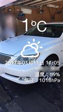 本日、土曜日洗車の日は雪☃️？快晴🌞？