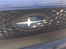 スバル WRX-STI/S4専用ドライカーボン製フロントエンブレムカバー 単品売り始めました。