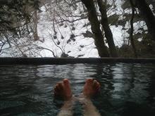 〆は水上の滝見露天風呂で♨