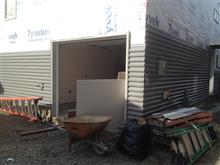 siding installation finally started...