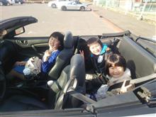 初オープンカー♪