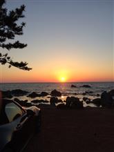 夕陽を観に ちょいと越前海岸