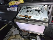 ナビ更新中