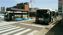 近江八幡駅にて。